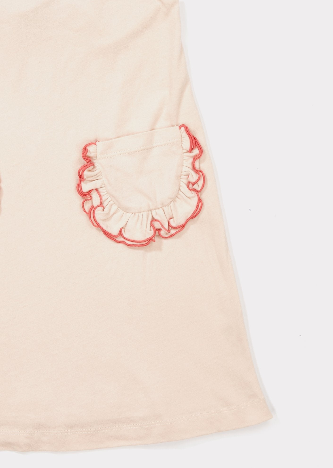 Girls Blush Pink Cotton Jersey Dress