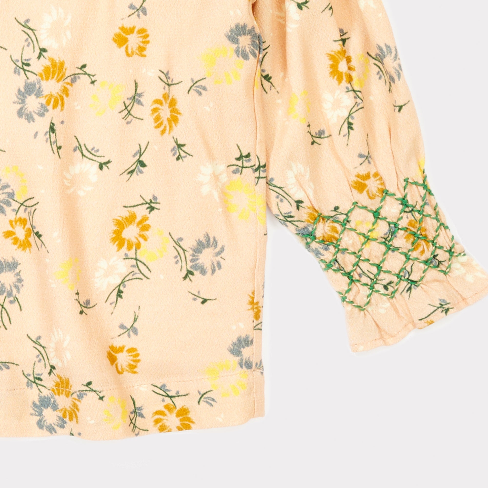 Girls Blush Panted Flower Blouse