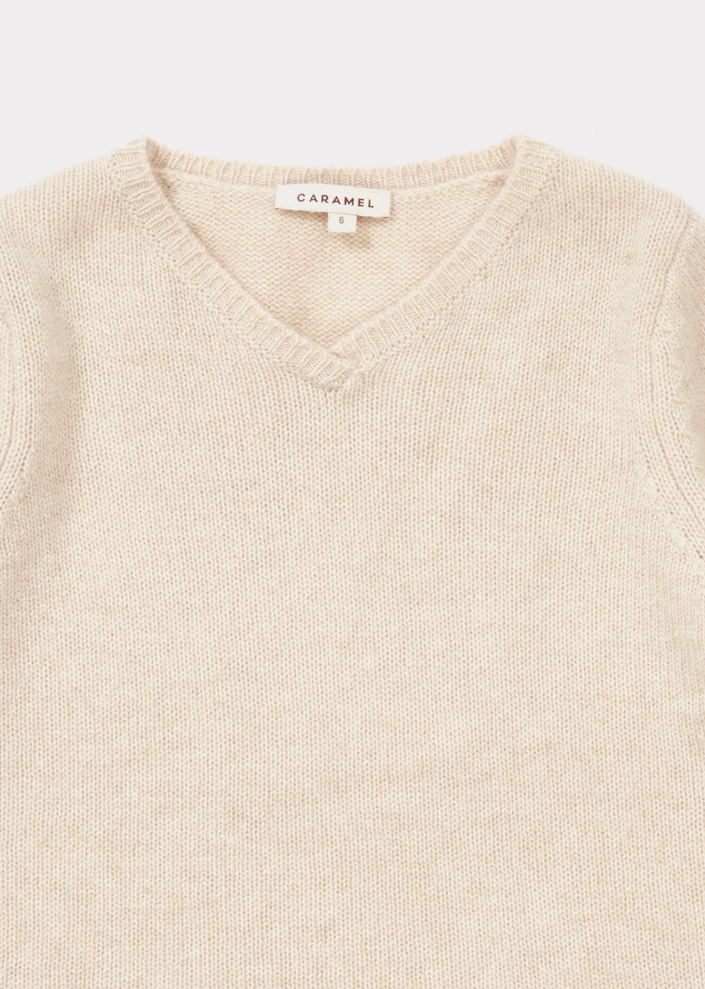 Girls Oatmeal Cashmere Jumper