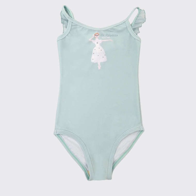 Girls Green Ballet Onesies