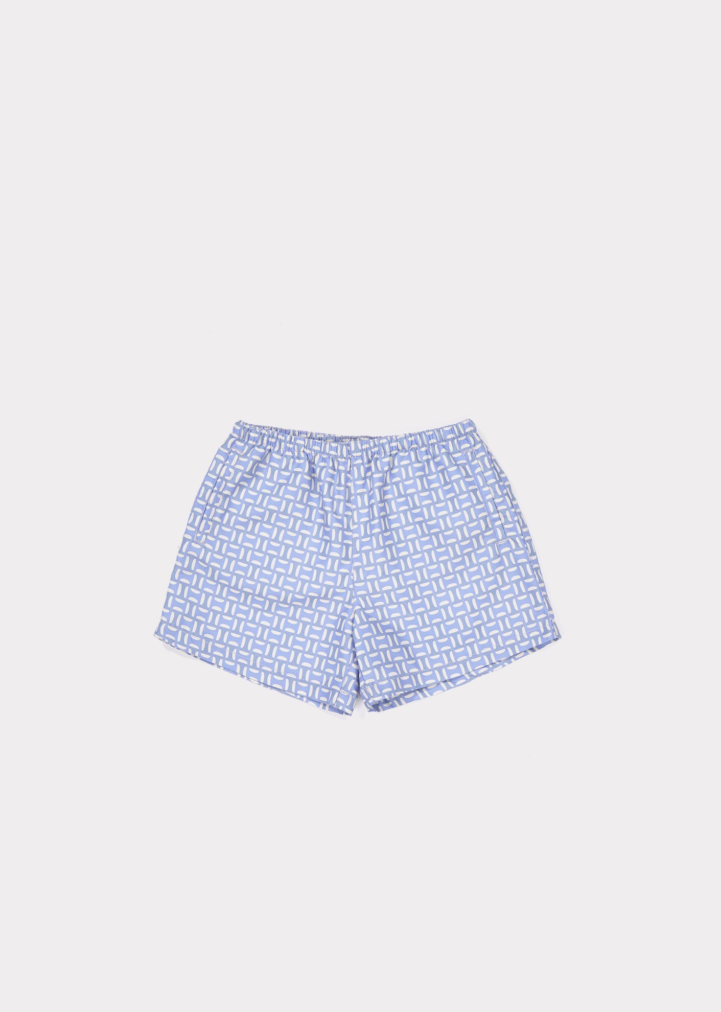 Boys & Girls Blue Printing Swim Shorts