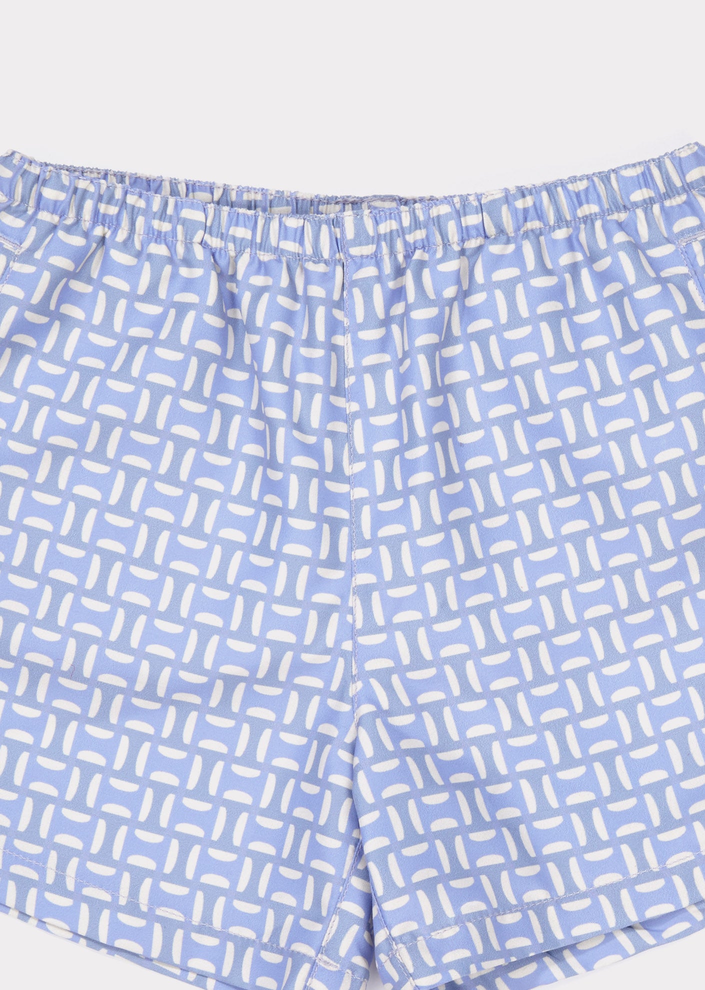 Boys & Girls Blue Printing Swim Shorts