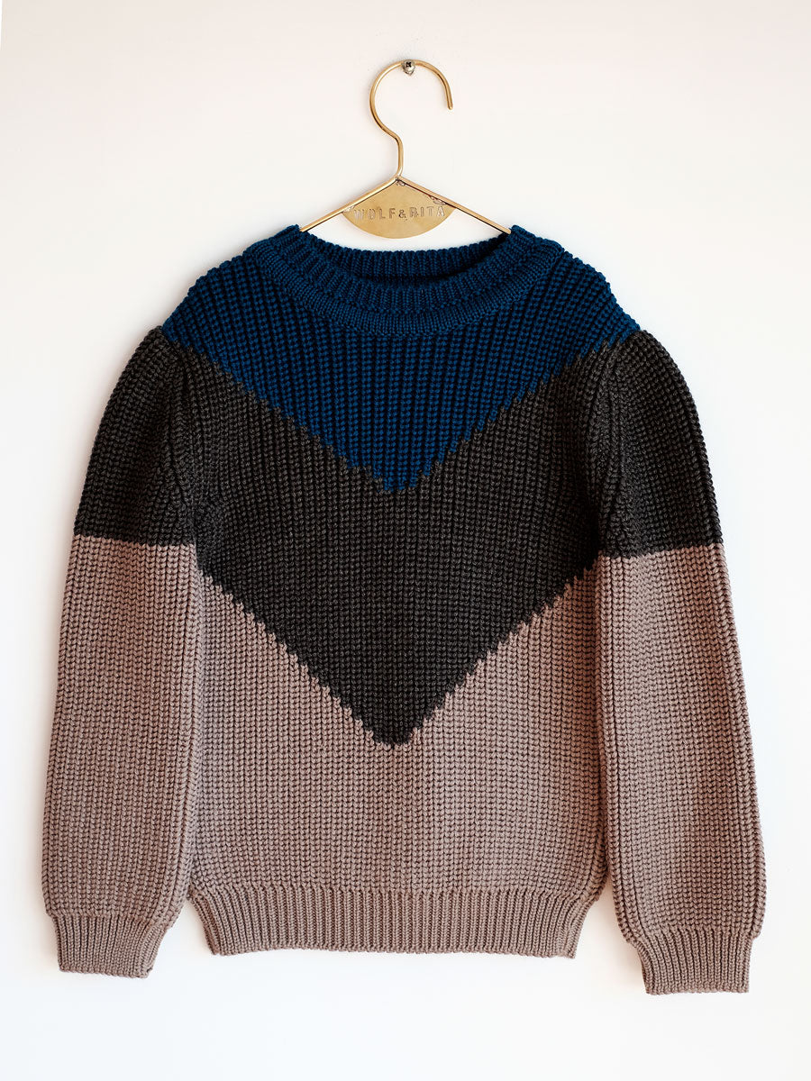 Boys Blue & GREY  Wool  Sweaters