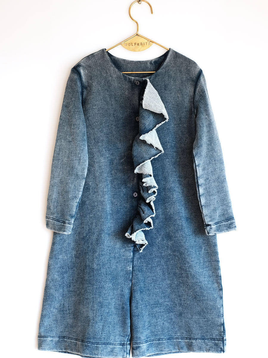 Girls Denim  "LIDIA"  Cotton  Jumpsuit