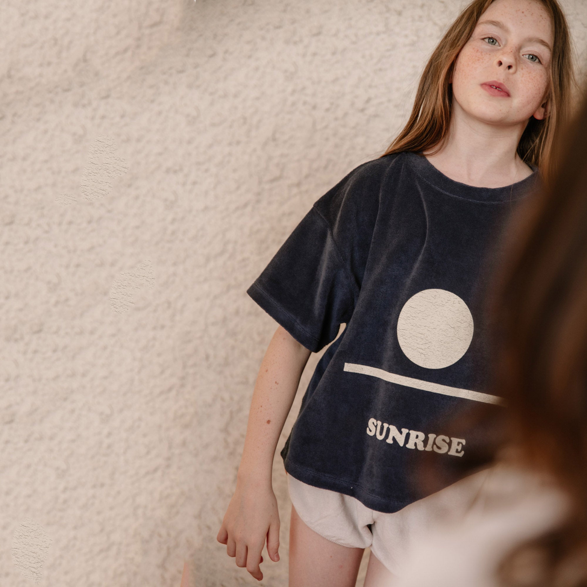 Boys & Girls Blue Logo Cotton T-Shirt