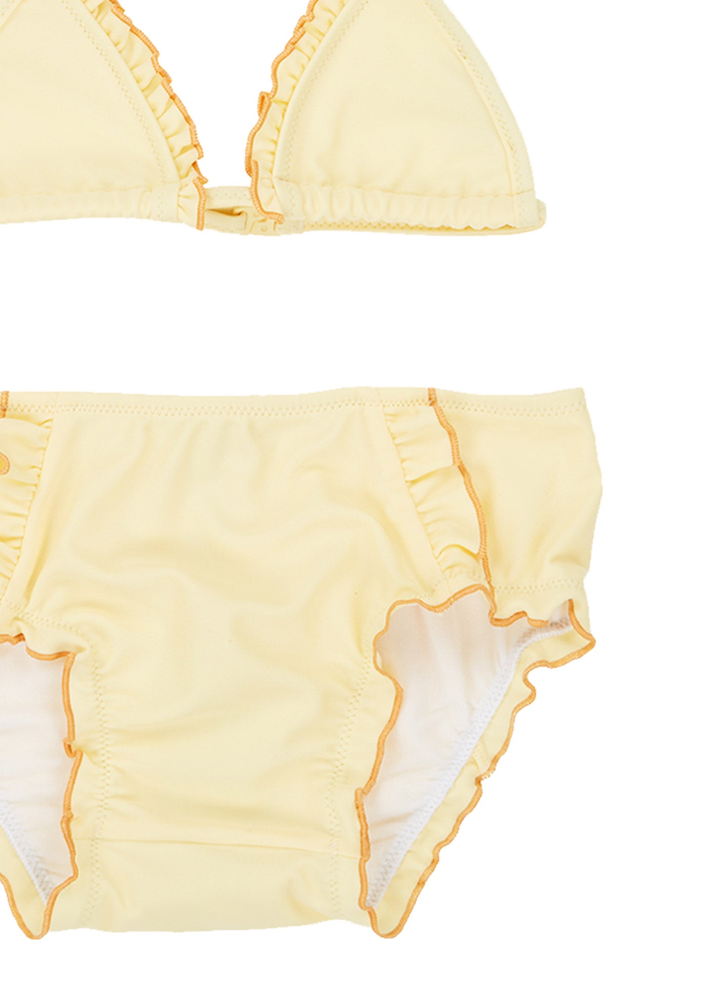 Girls Light Yellow Swimsuit