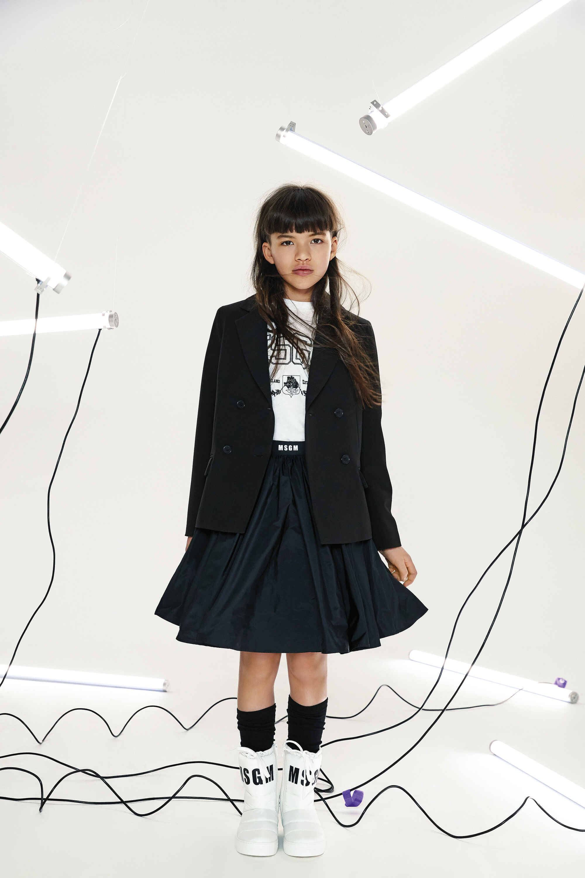 Girls Black Suit Coat