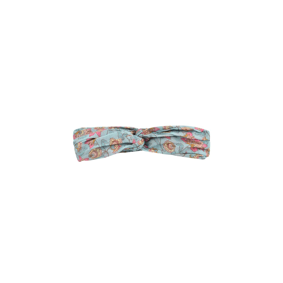Girls Turquoise Flowers Headband