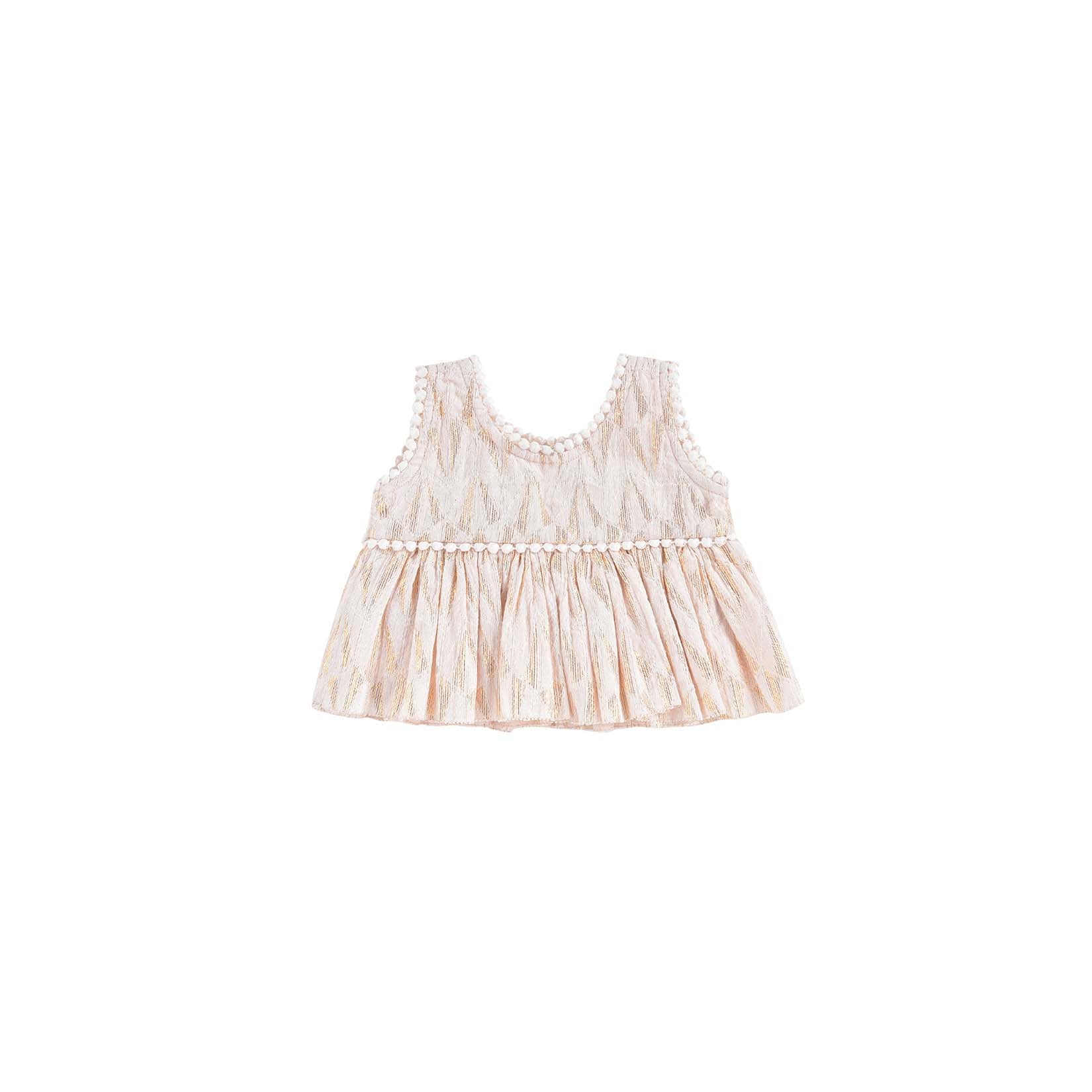 Girls Blush Psyche Lurex Top