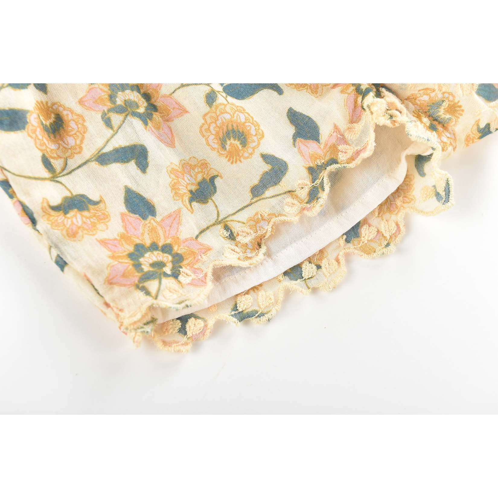 Shorts Crème à Fleurs Fille