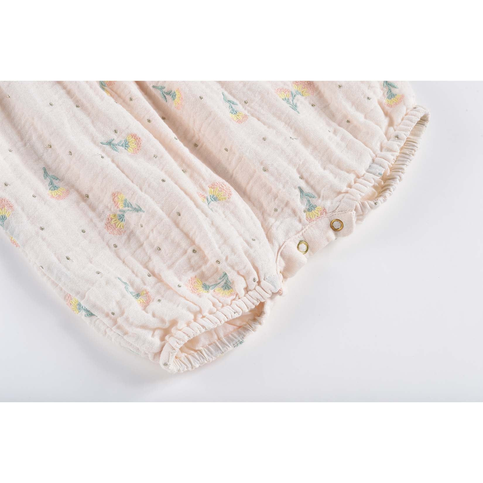 Girls Blush Dandelion Flowers Jumpsuit
