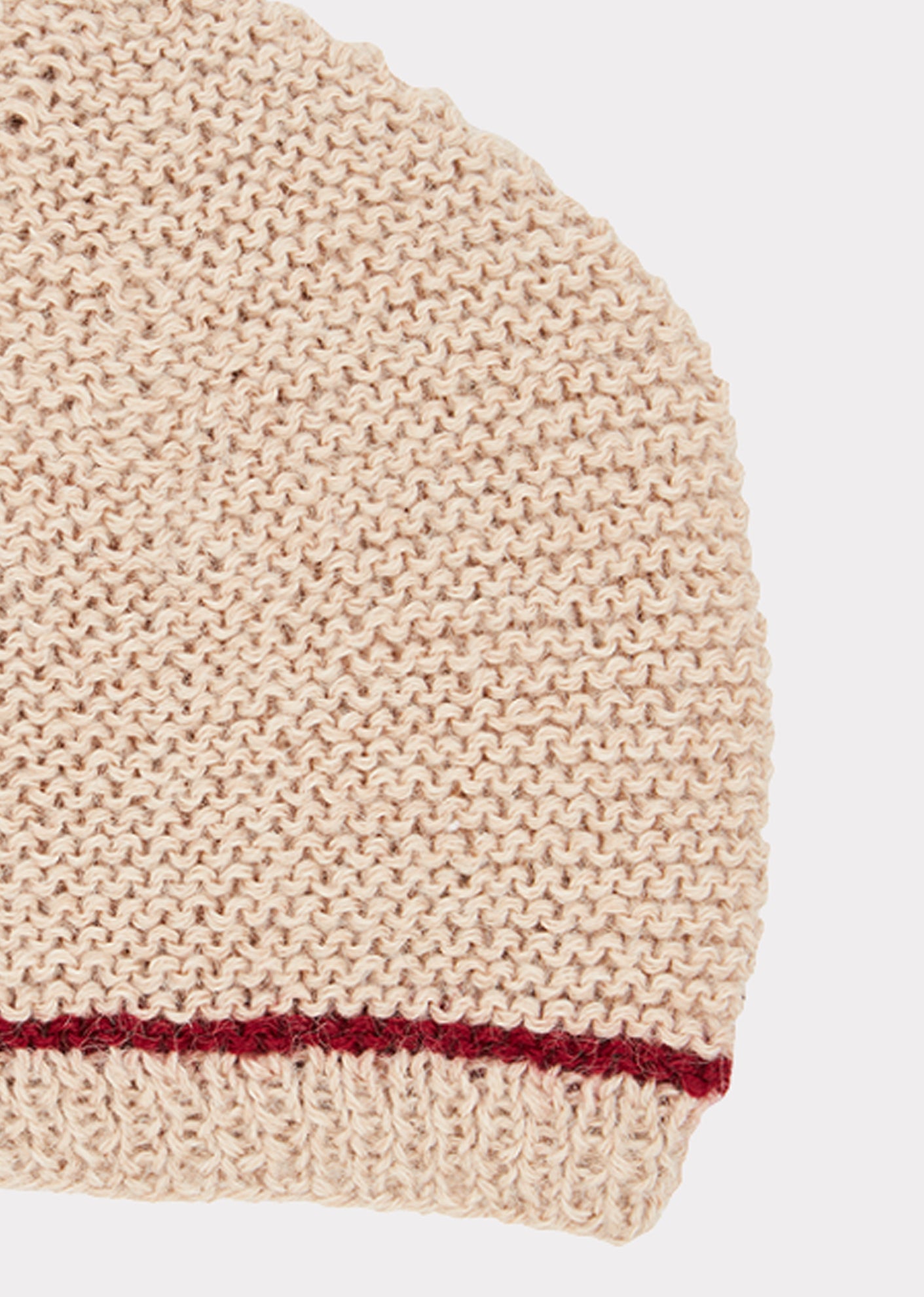 Baby Girls & Boys Beige Alpaca Hat