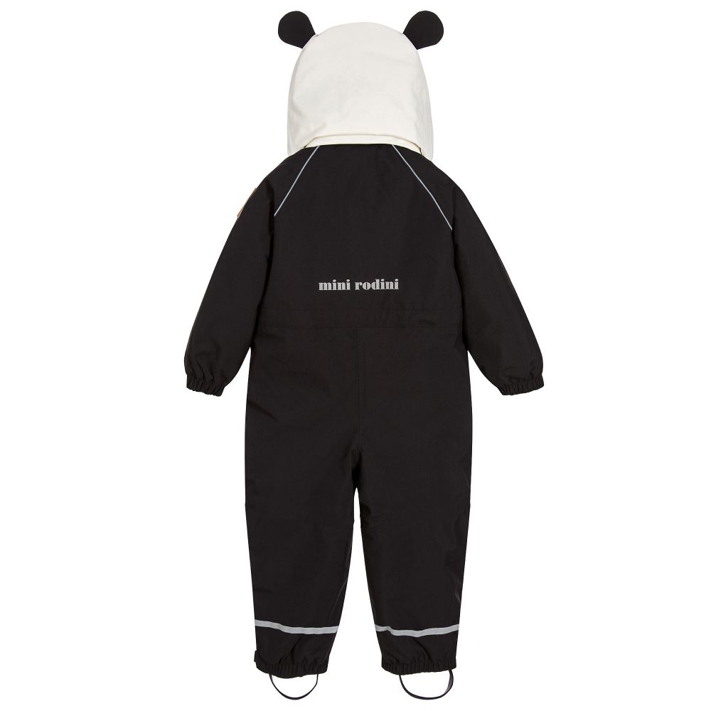 Baby Boys & Girls Black Alaska Panda Babysuit