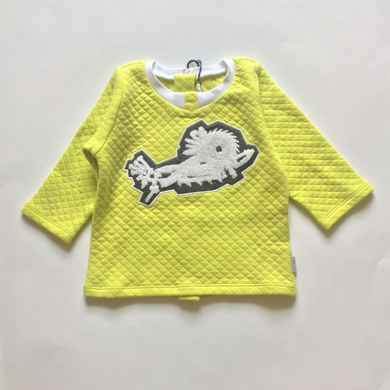 Baby Girls Lime Cotton Monster Trims Sweatshirt - CÉMAROSE | Children's Fashion Store