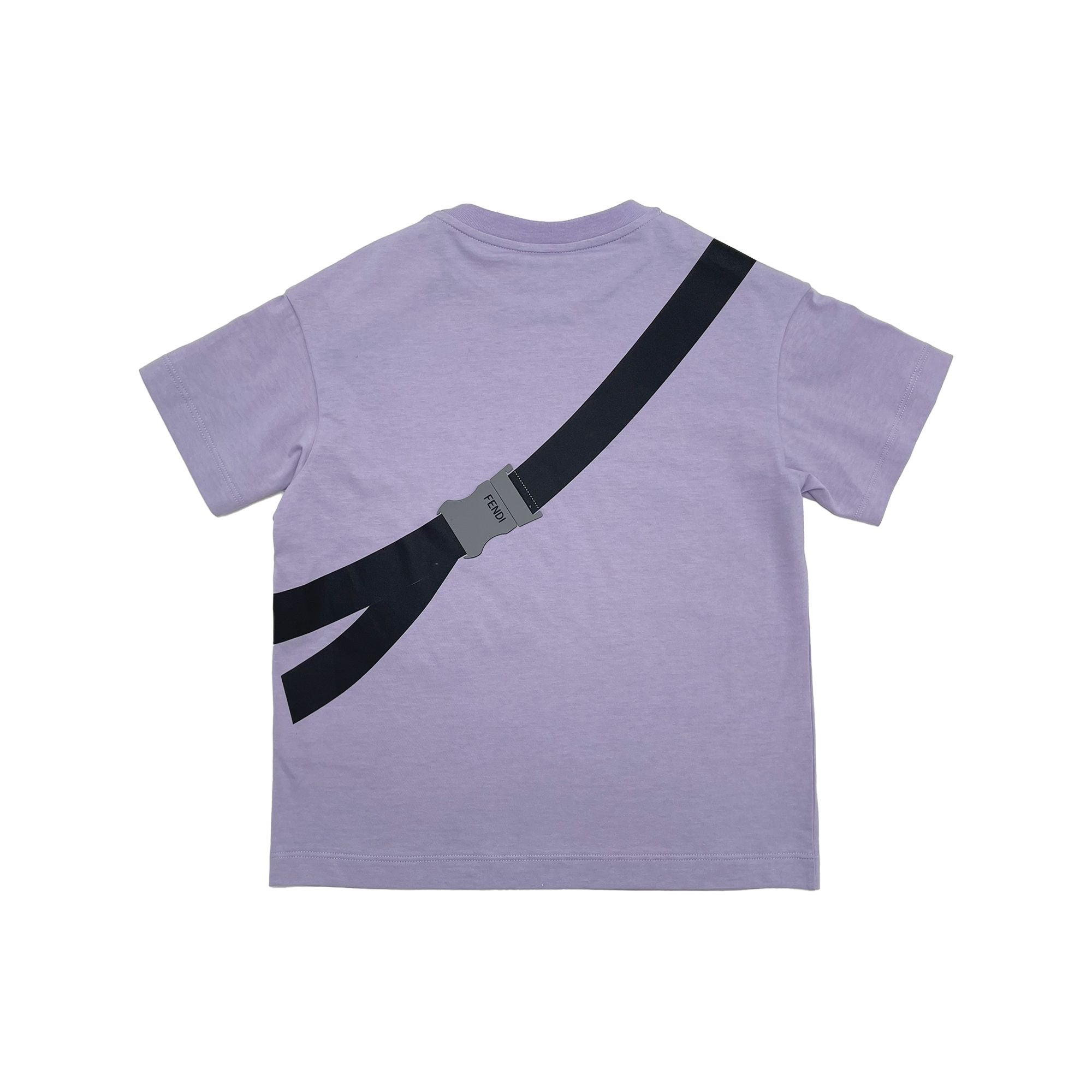 Boys & Girls Purple Printed Cotton T-Shirt