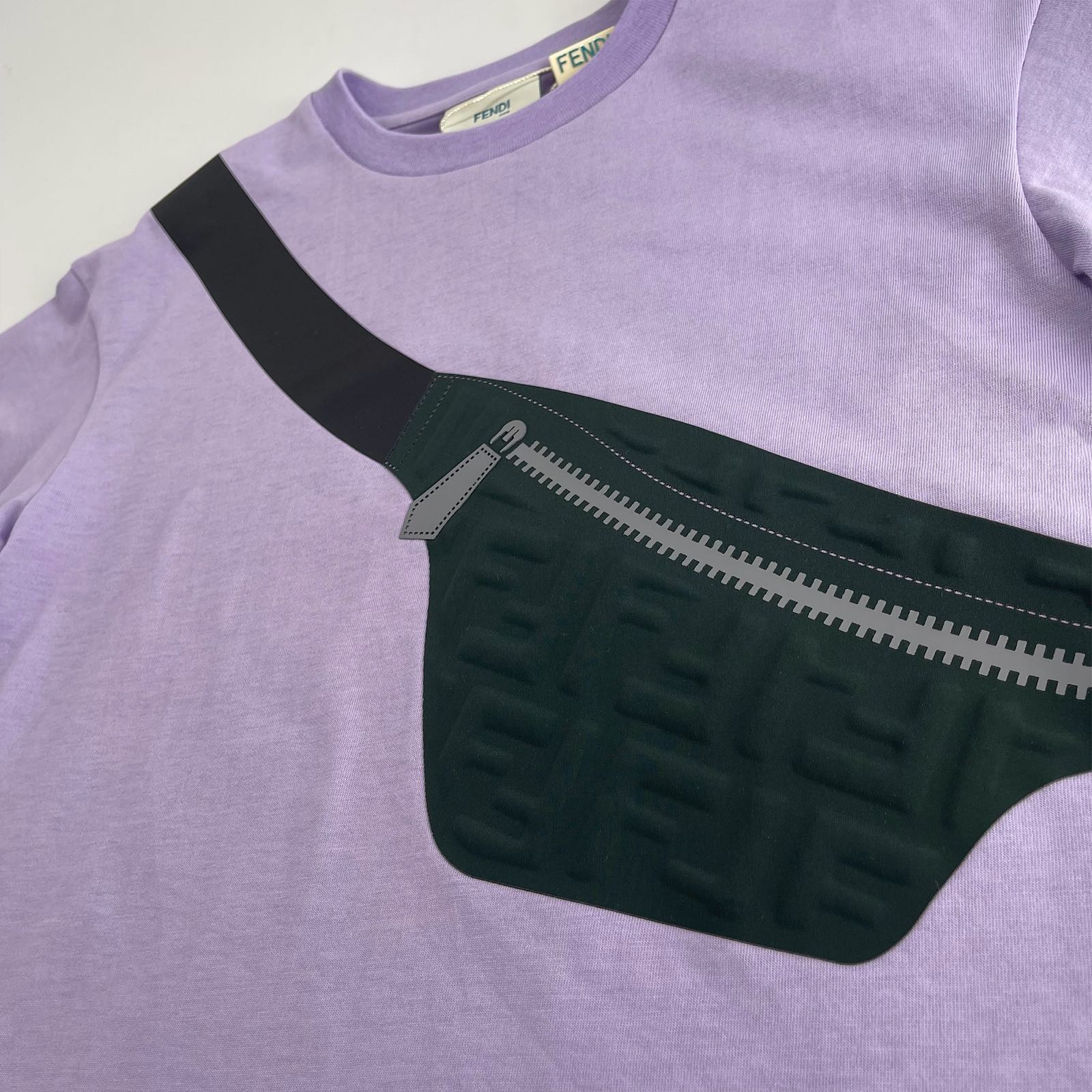 Boys & Girls Purple Printed Cotton T-Shirt