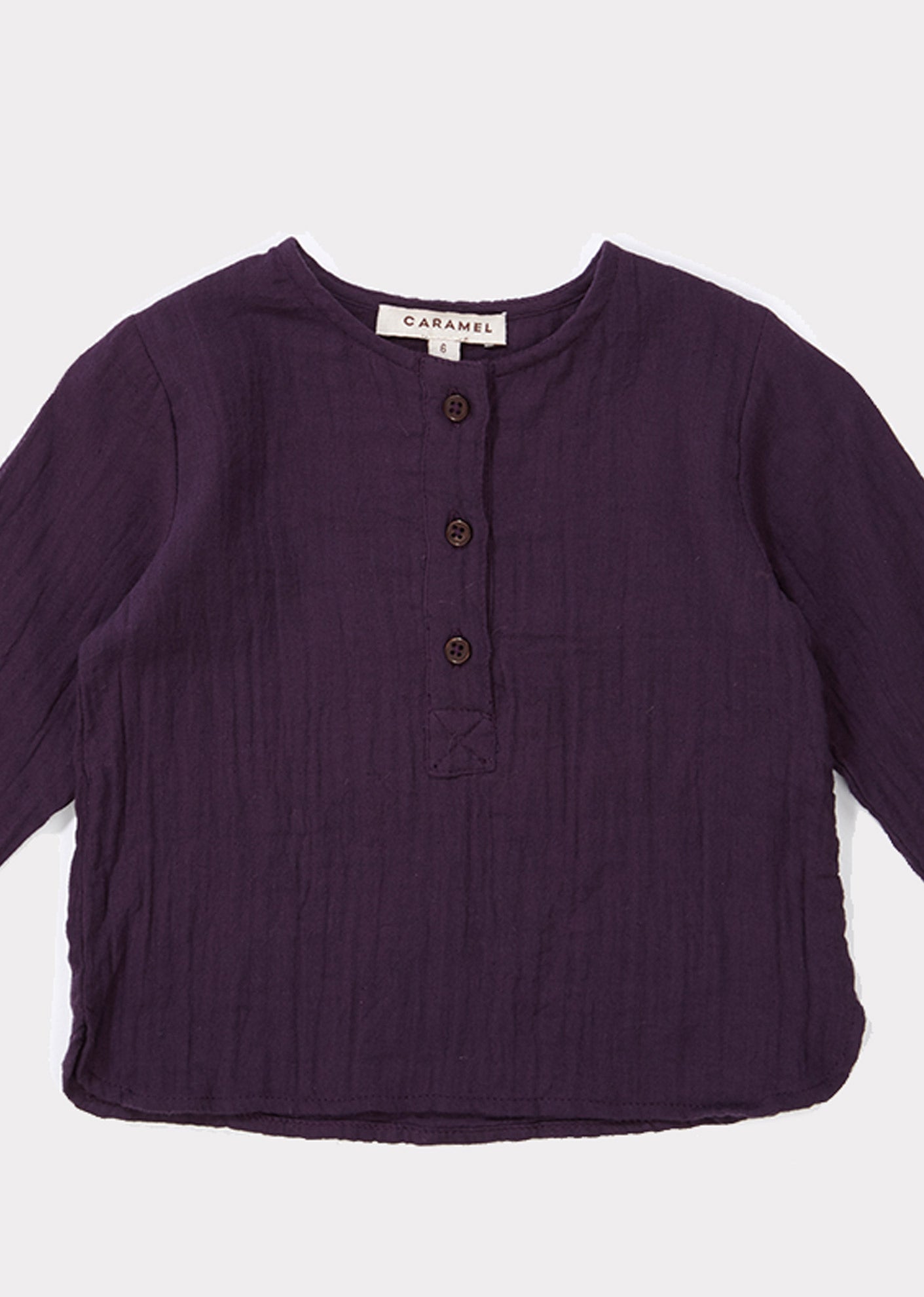 Baby Girls Purple Cotton Shirt