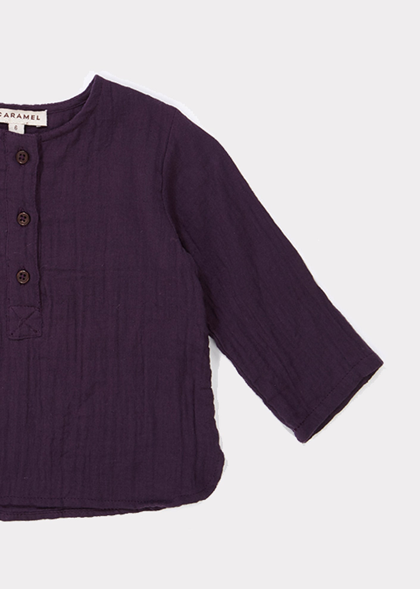 Baby Girls Purple Cotton Shirt