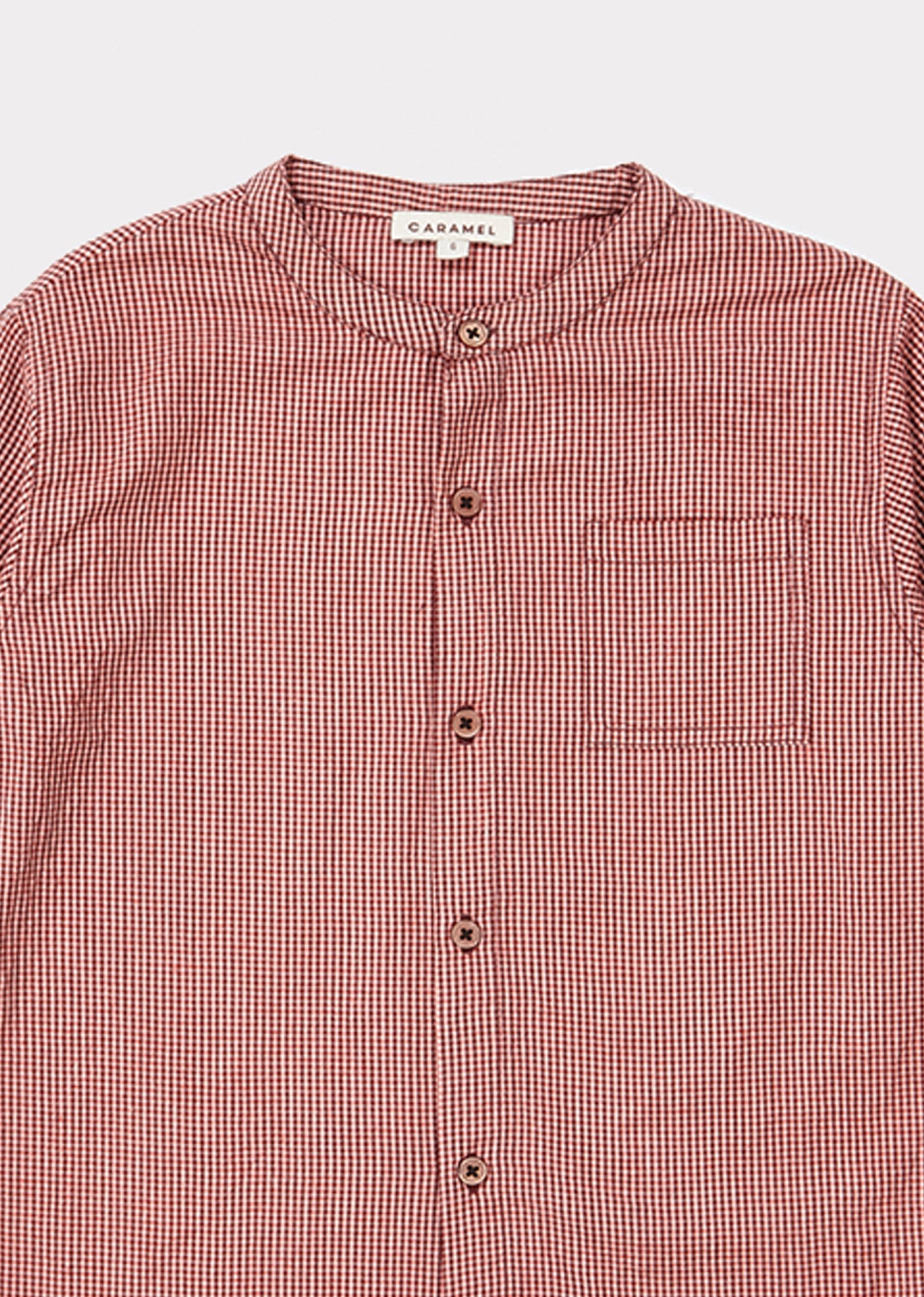 Girls Poppy Check Cotton Shirt