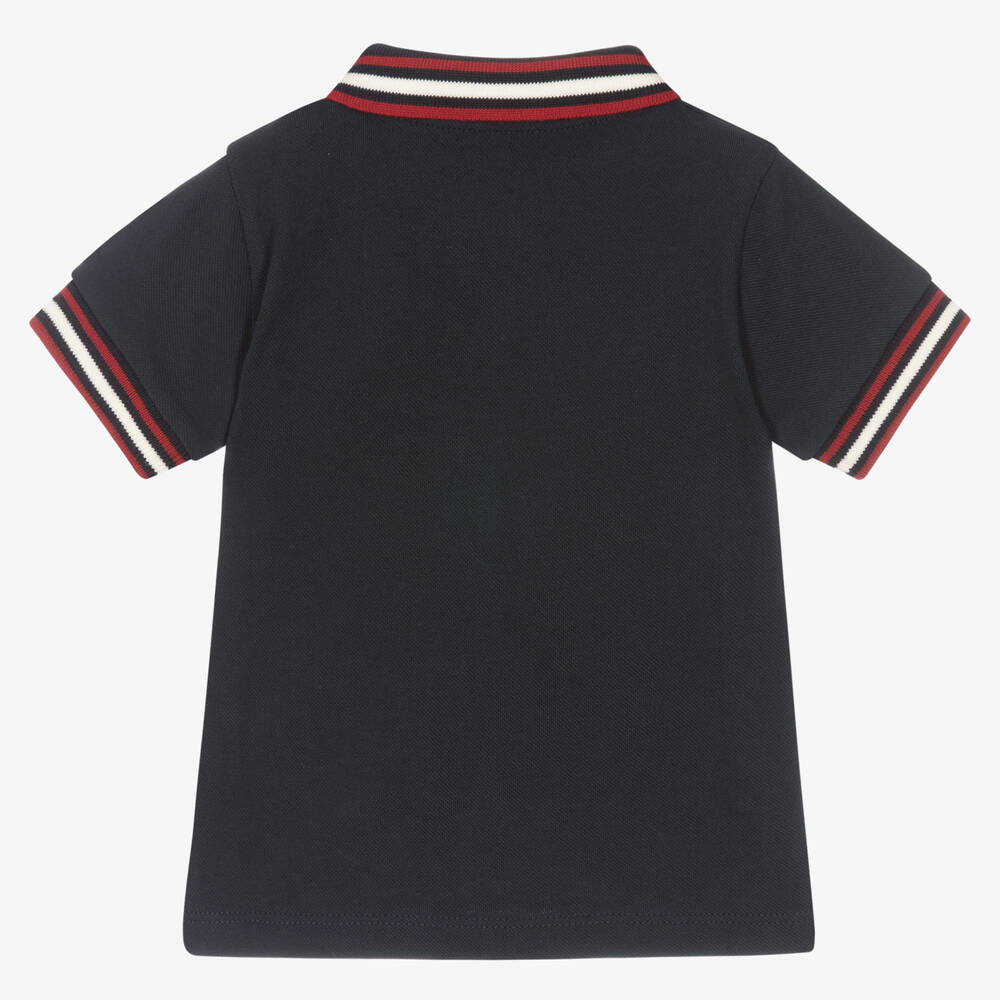 Baby Boys Navy Cotton Polo Shirt