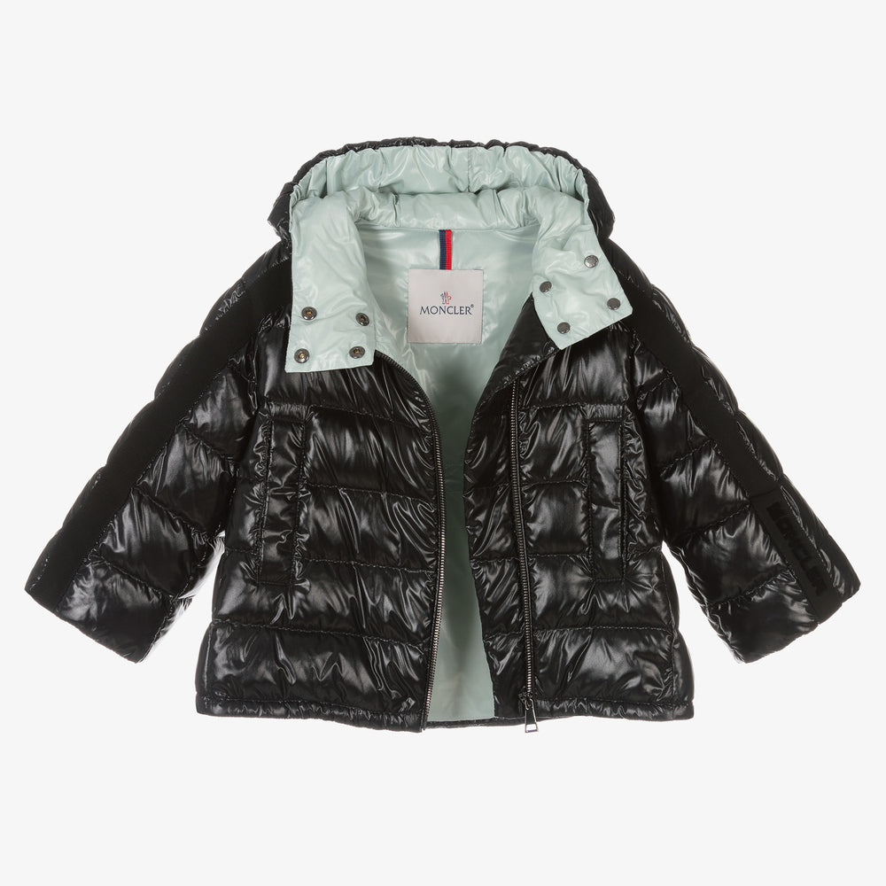 Girls Black "GALSIN BIKER" Padded Down Jacket