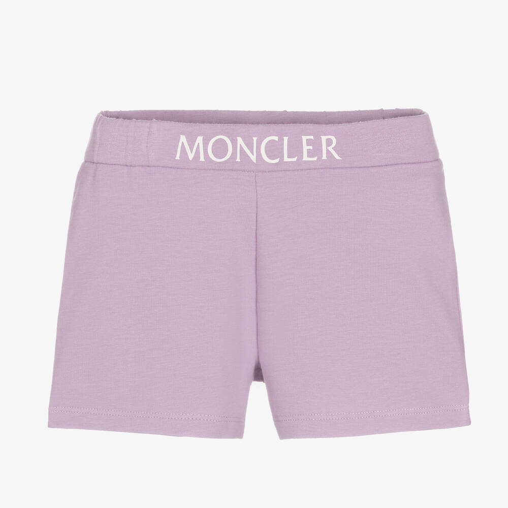 Baby Girls Light Purple Cotton Shorts