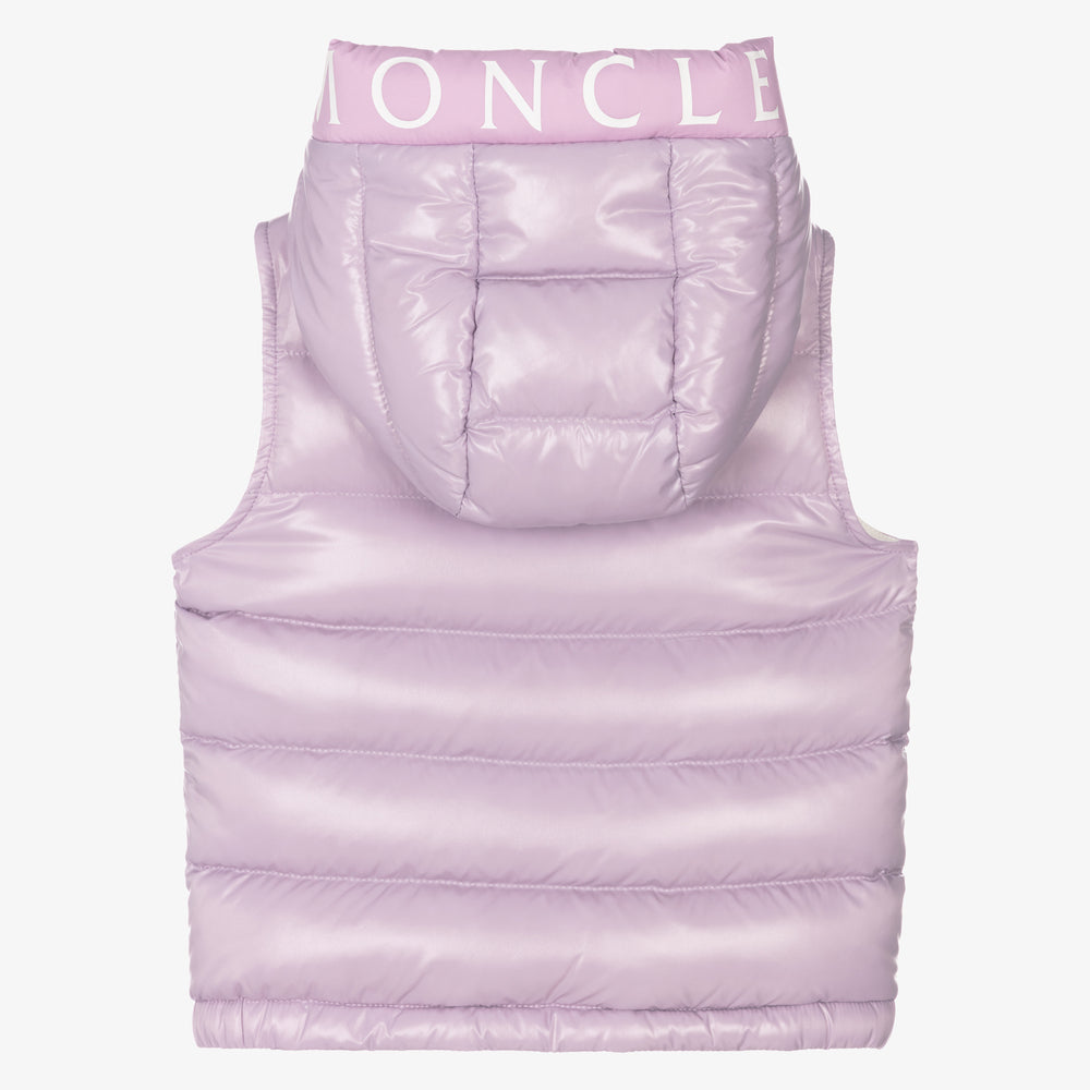 Girls Pale Purple "MONTREUIL" Padded Down Gilet