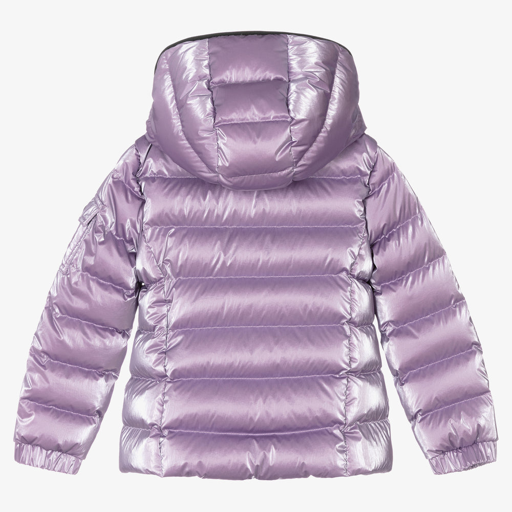 Girls Pale Purple "BADY" Padded Down Jacket