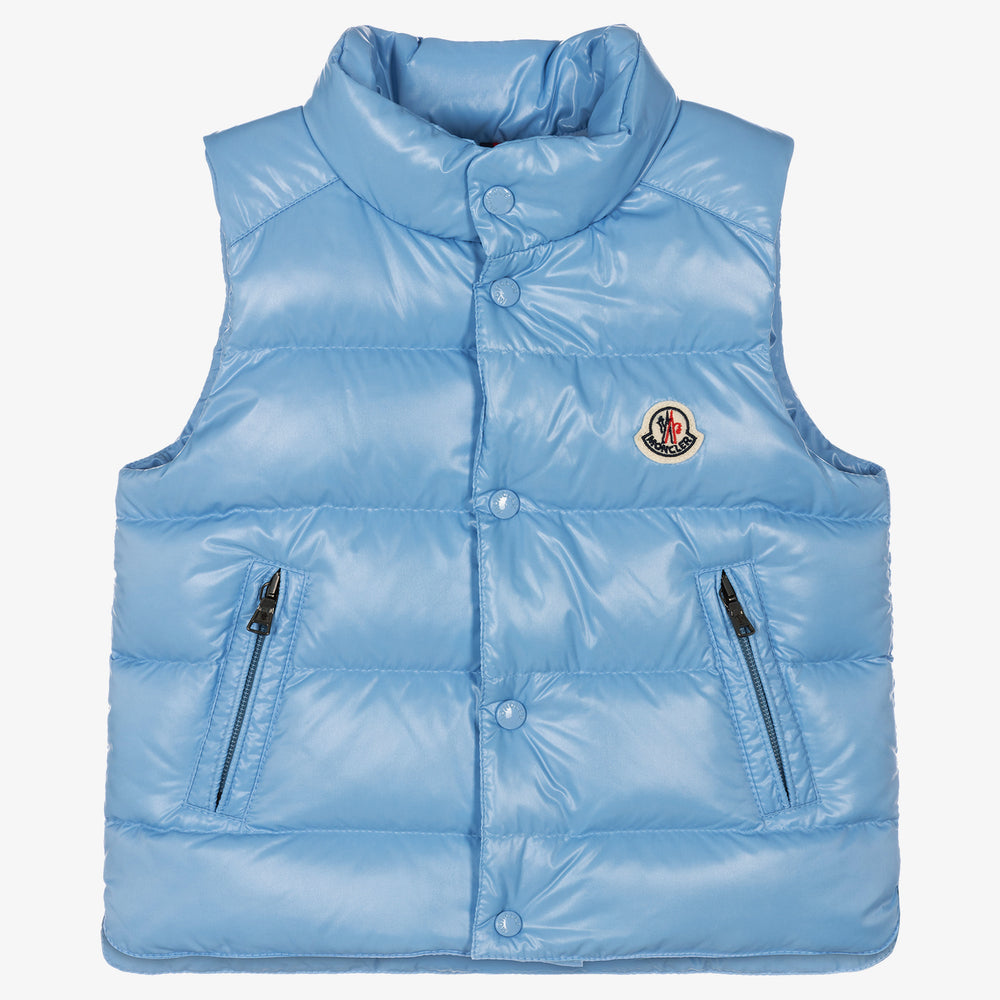 Baby Boys & Girls Pale Blue Padded Down Gilet