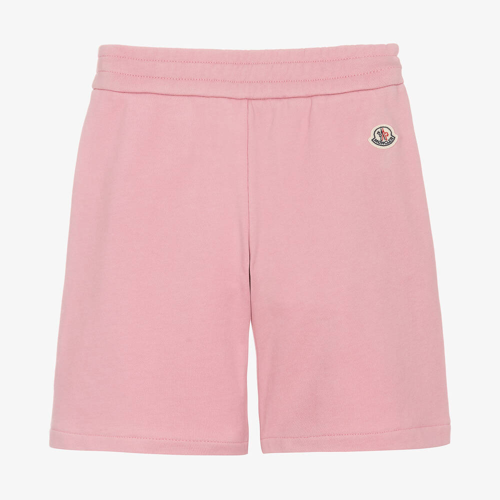 Boys & Girls Pink Logo Cotton Shorts