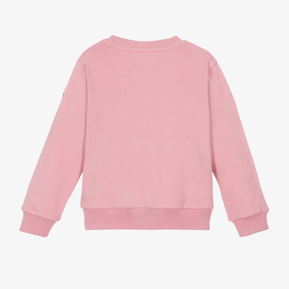 Boys & Girls Pink Logo Cotton Sweatshirt