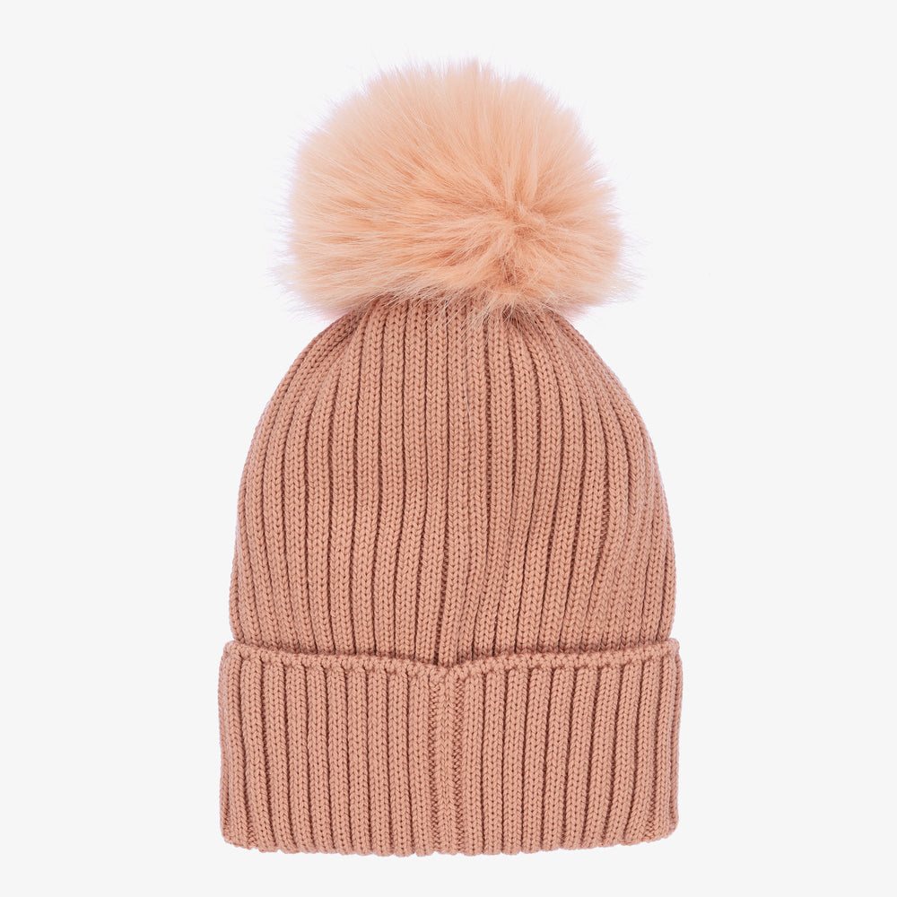 Boys & Girls Pale Pink Wool Hat