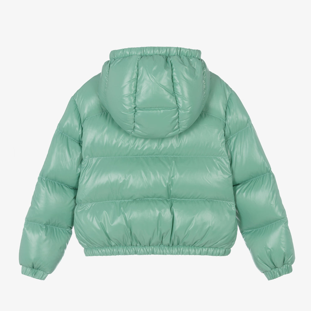 Girls Light Green "BARDANETTE" Padded Down Jacket