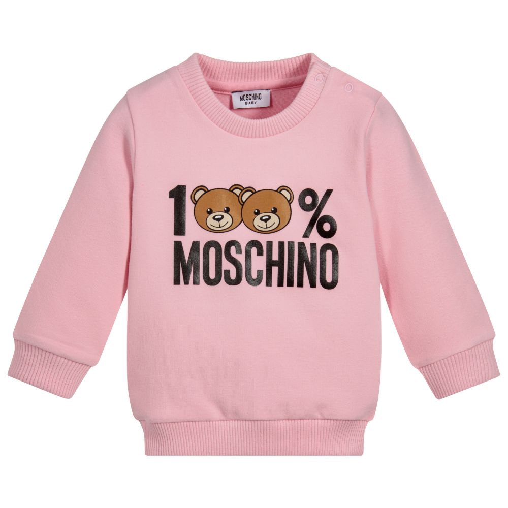Baby Girls Rose Cotton Sweatshirt