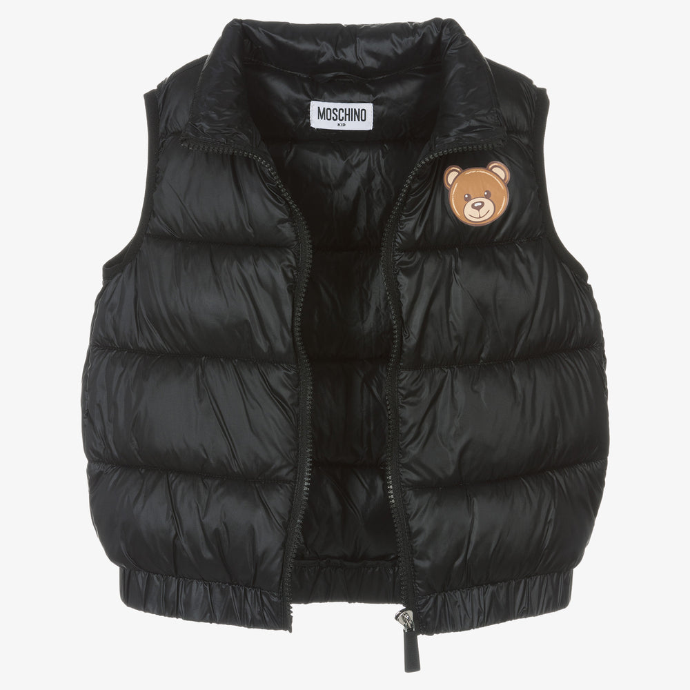Boys & Girls Pink Logo Padded Gilet