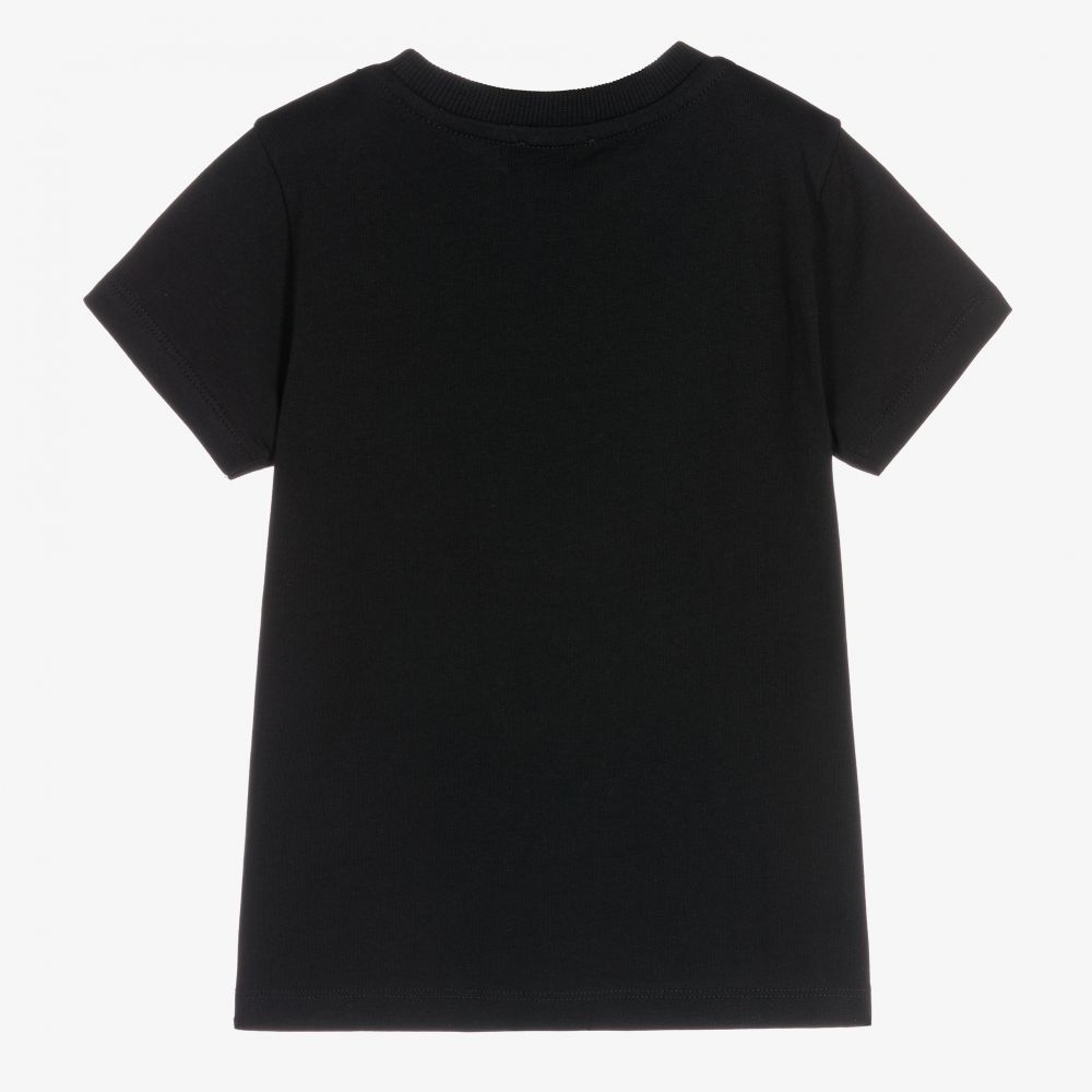 Boys & Girls Black Bear Cotton T-Shirt
