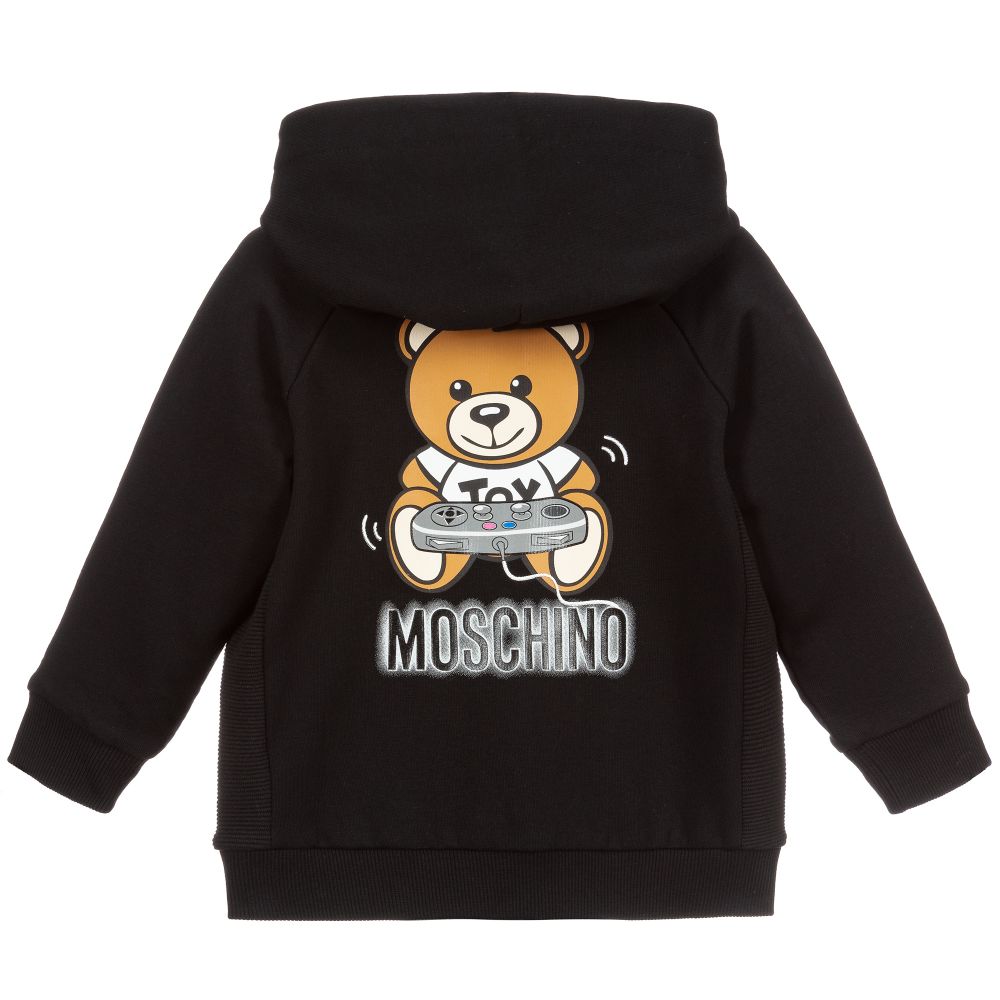 Baby Boys & Girls Black Teddy Bear Hoodie