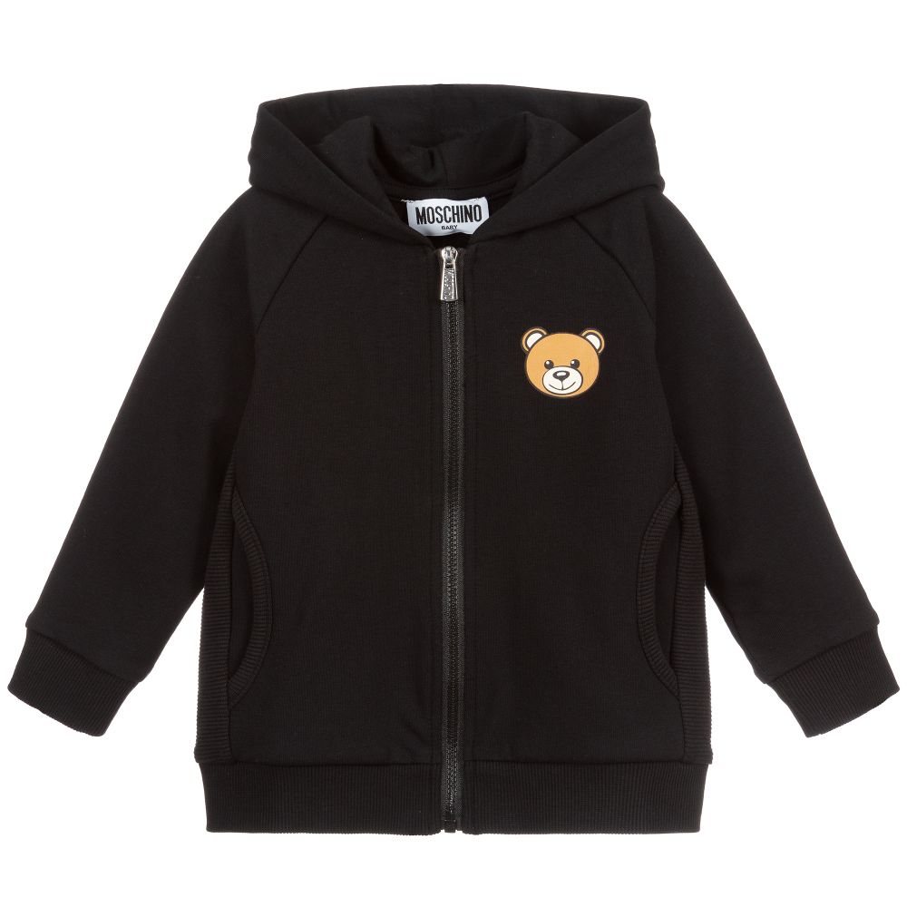 Baby Boys & Girls Black Teddy Bear Hoodie