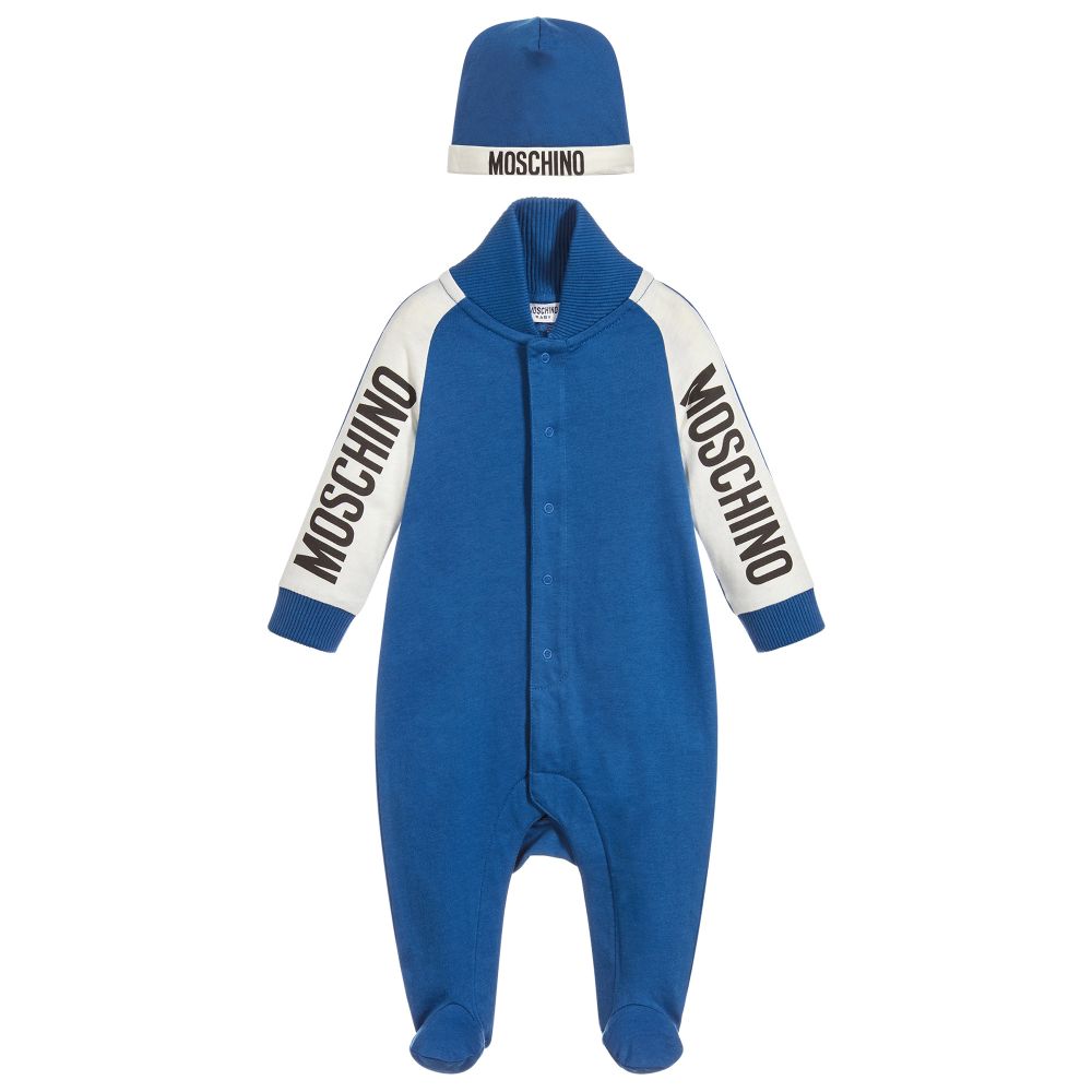 Baby Boys Blue Cotton Sets