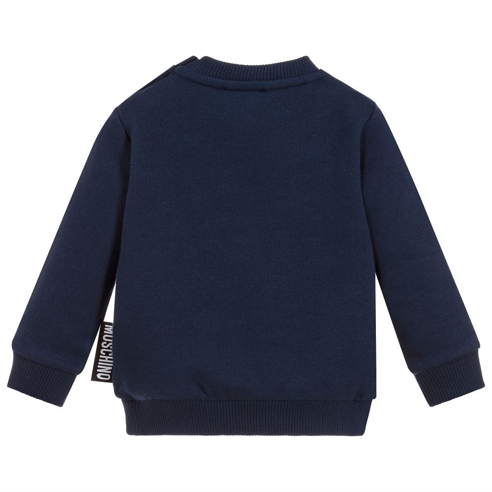 Baby Navy Blue Cotton Sweatshirt