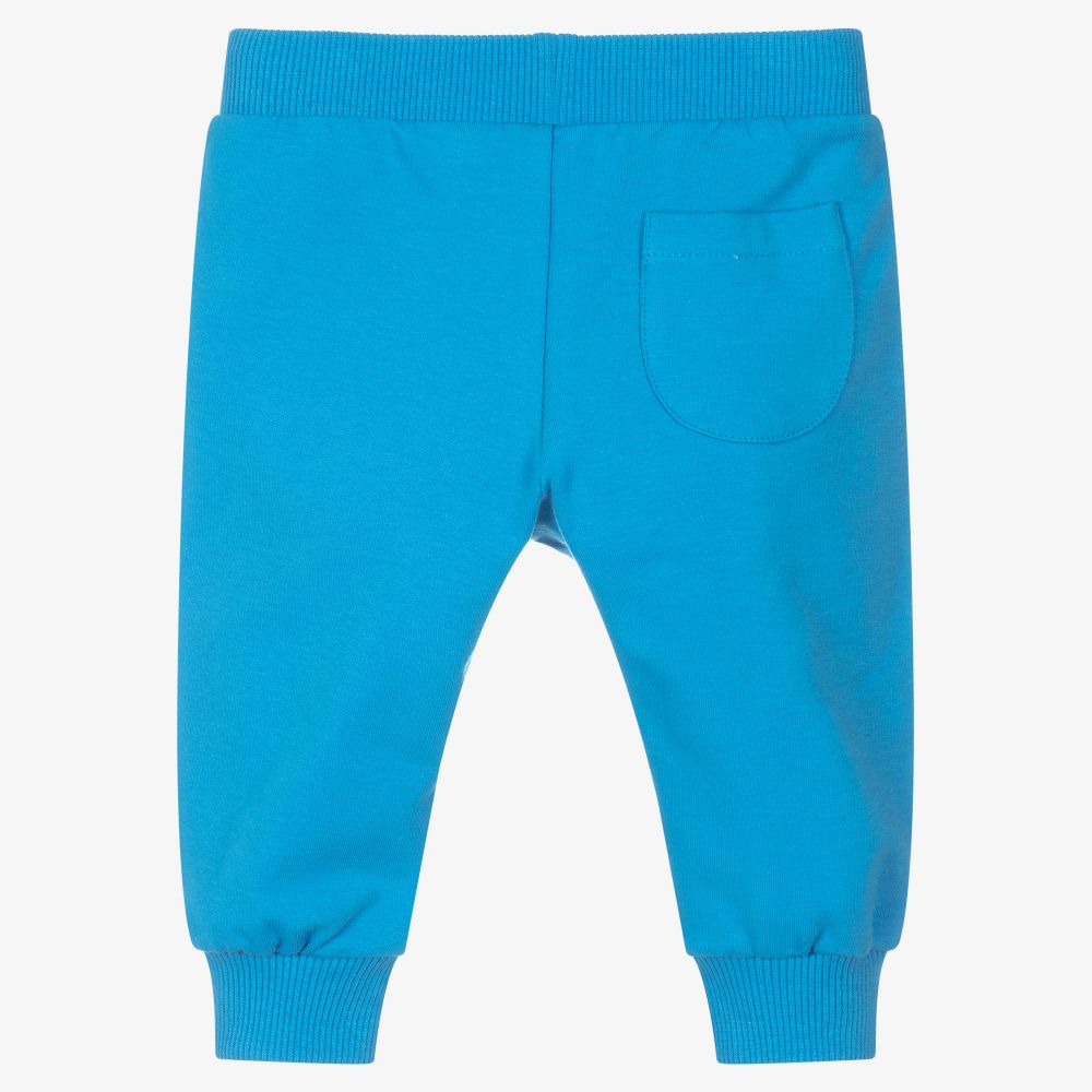 Baby Boys & Girls Blue Cotton Trousers