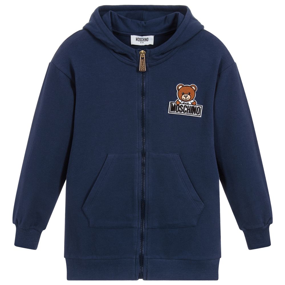 Boys Navy Blue Cotton Sweatshirt