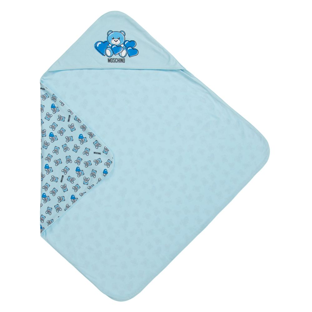 Baby Boys & Girls Blue Cotton Blanket