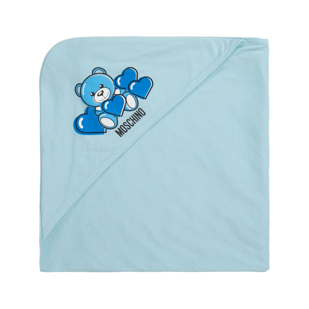 Baby Boys & Girls Blue Cotton Blanket