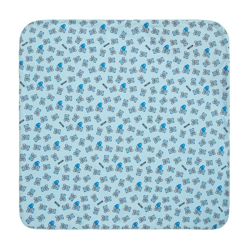 Baby Boys & Girls Blue Cotton Blanket