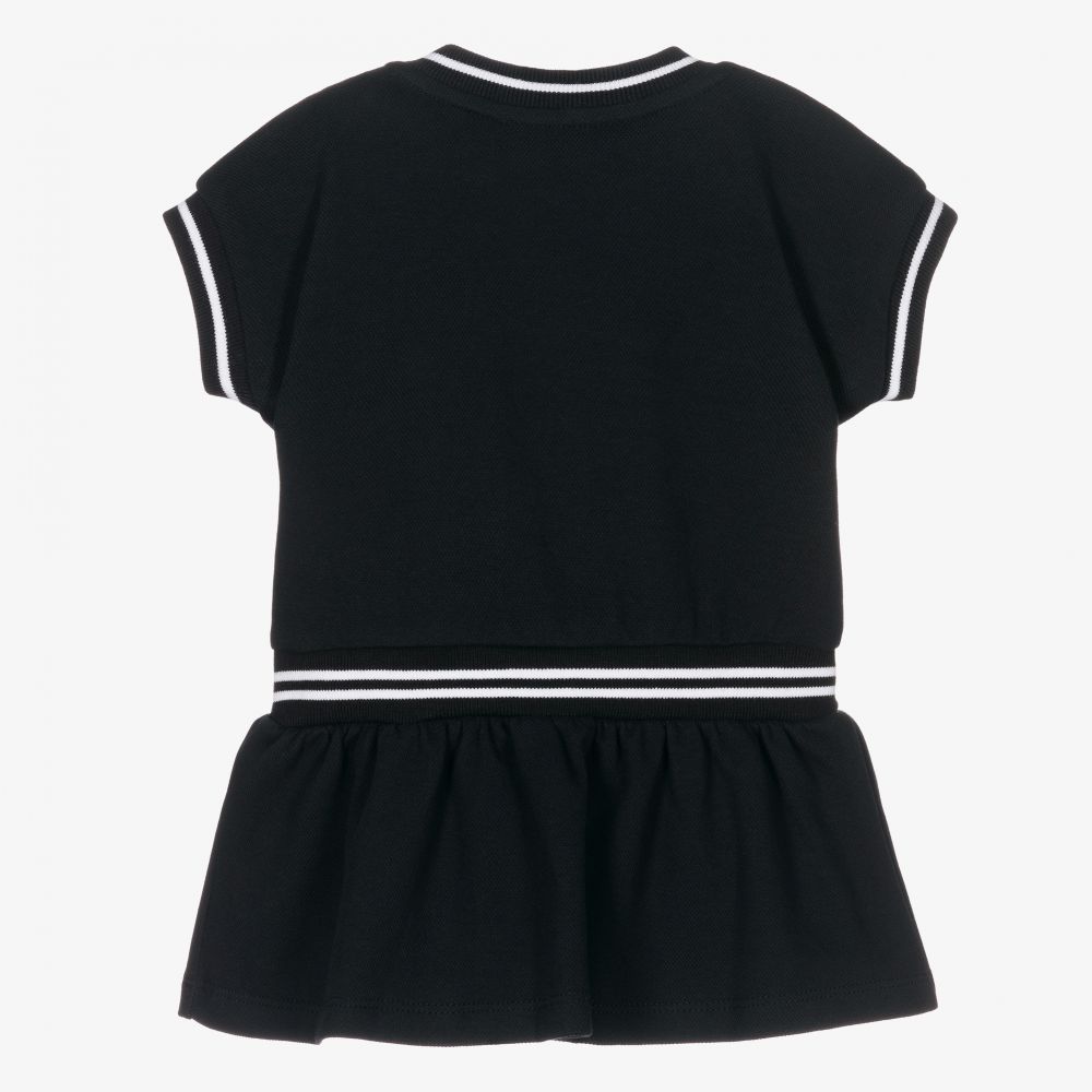 Baby Girls Black Cotton Dress