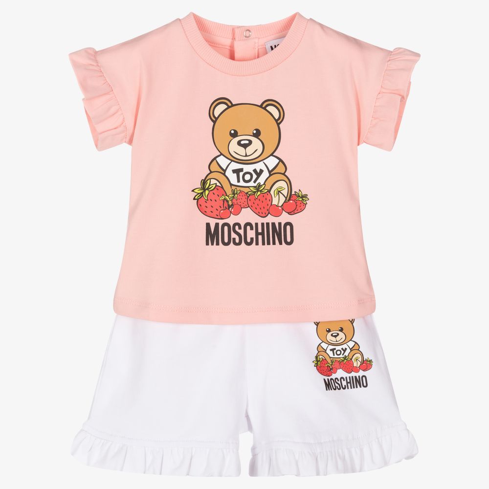 Baby Girls Pink Bear Set