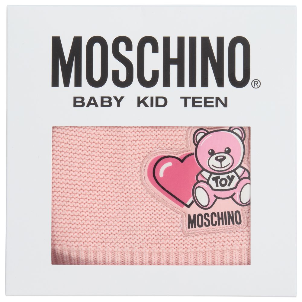 Girls Pink Logo Cotton Hat
