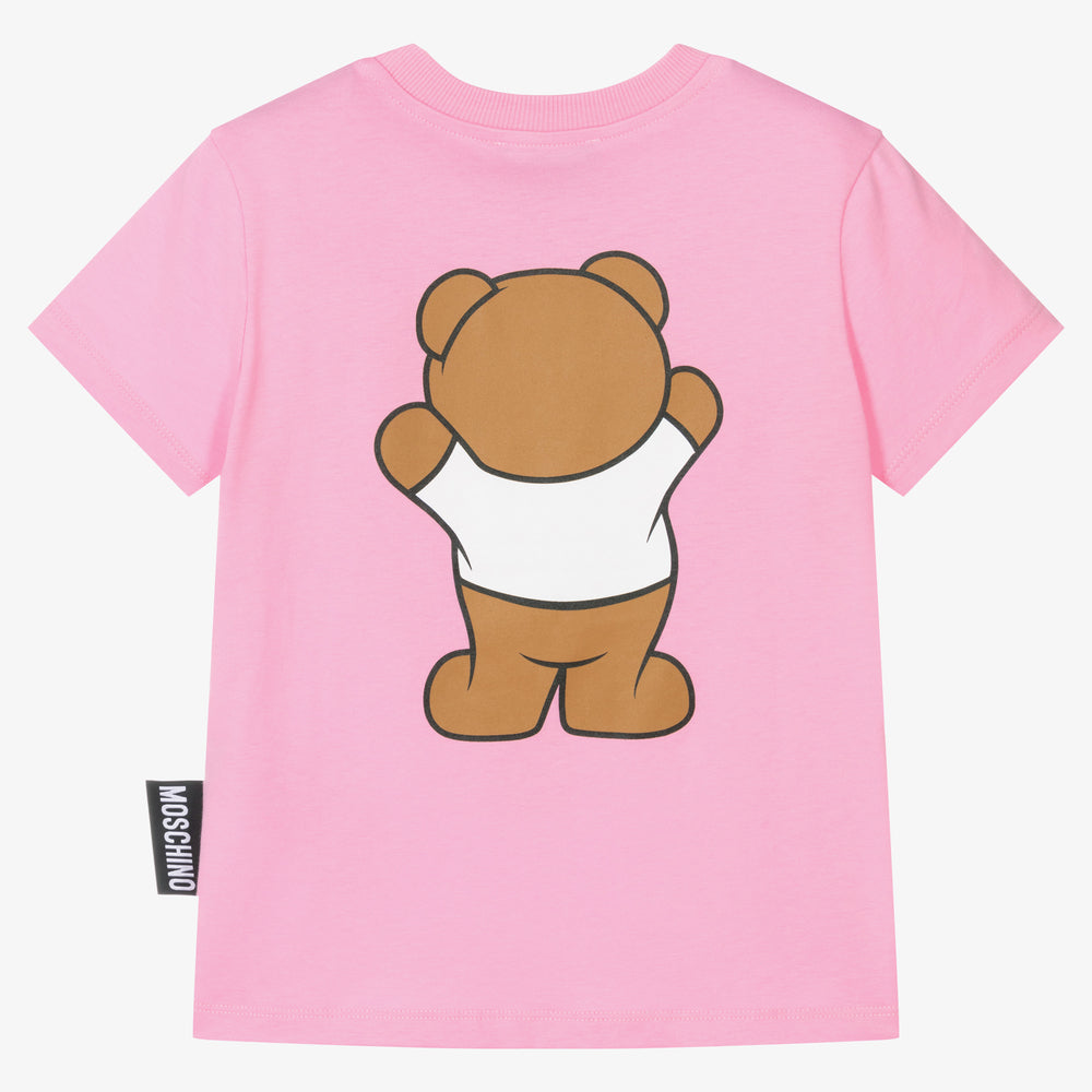 Boys & Girls Pink Cotton T-Shirt