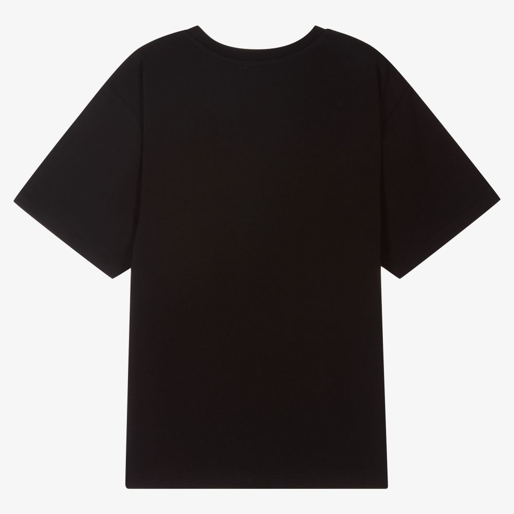 Boys & Girls Black Bear Cotton T-Shirt